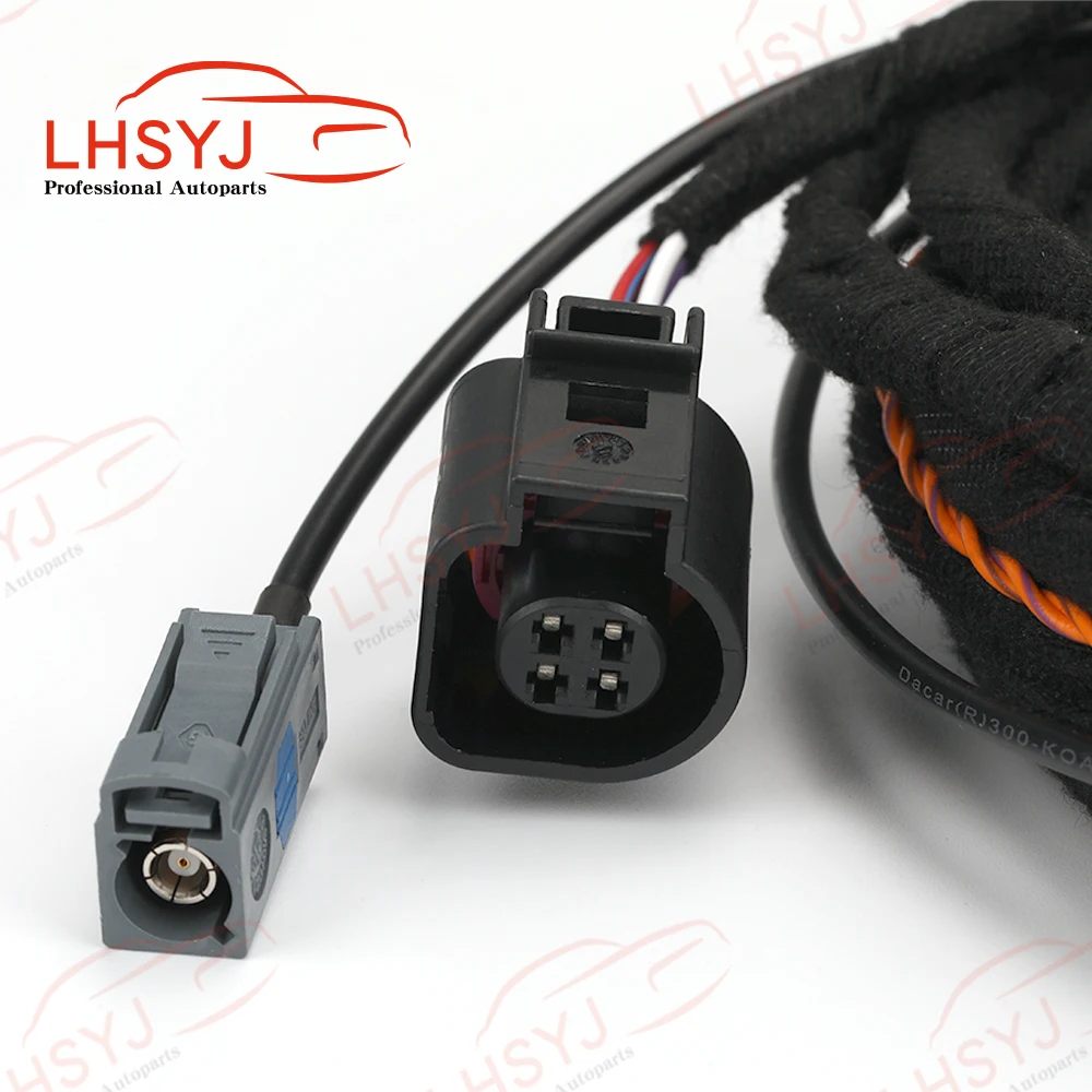 5 Pins Dynamic Trejectory Rear View Camera Highline Cable Harness for VW Flip Logo Reversing Camera Passat B8 Golf 7 Tiguan