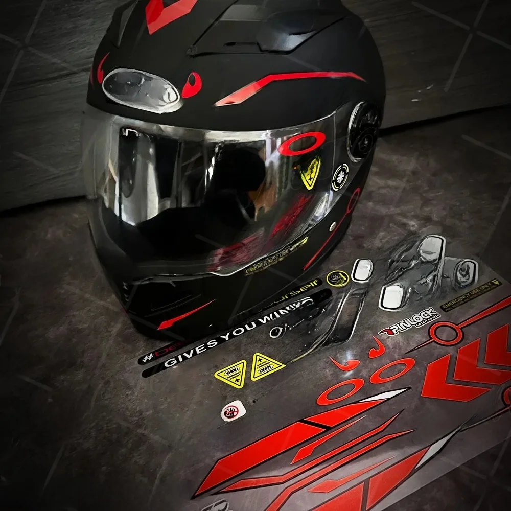 AliExpress OMIER GRAPHICS Refelctive Helmet Sticker Visor Windshield Glass Lens WatertightDecals Racing Motorcycle Accessories Car Bike For SHOEIs HJC KYT