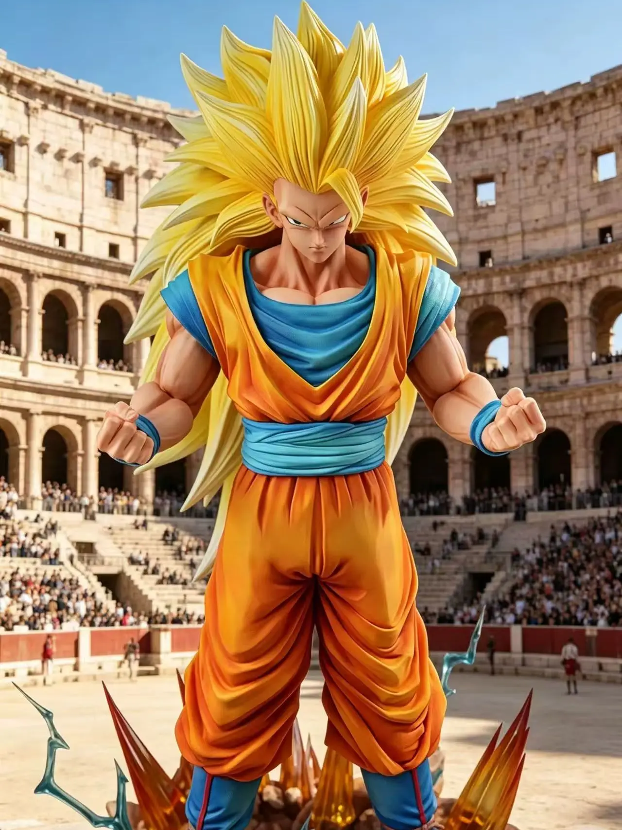 

Lnfinite Super Three Goku anime game peripheral models, trendy toys, anime figurines, table decorations, and birthday gifts