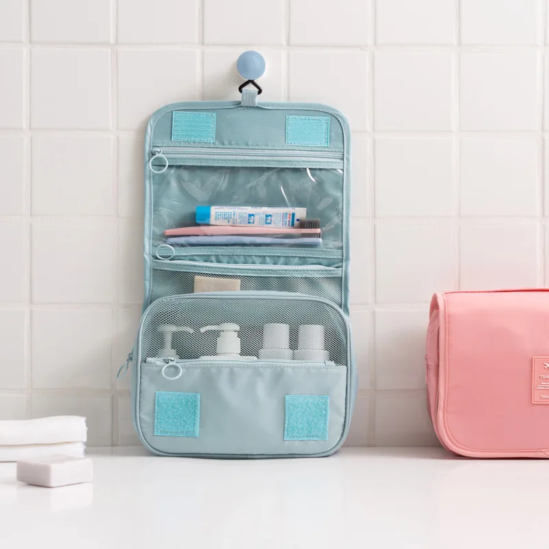 Hanging Travel Cosmetic Bag Diaper Nappy Bag Waterproof Folding Makeup Case Storage Traveling Toiletry Bags Bathroom Accessories