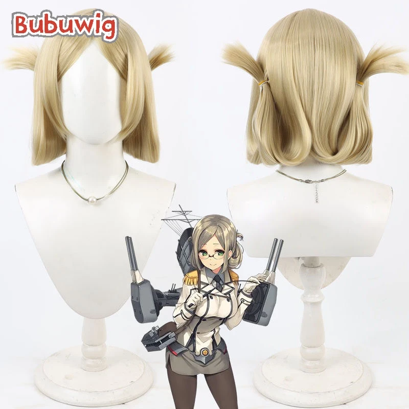 

Bubuwig Synthetic Hair Katori Cosplay Wigs Game Collection Katori Halloween 40cm Long Straight Light Brown Wig Heat Resistant