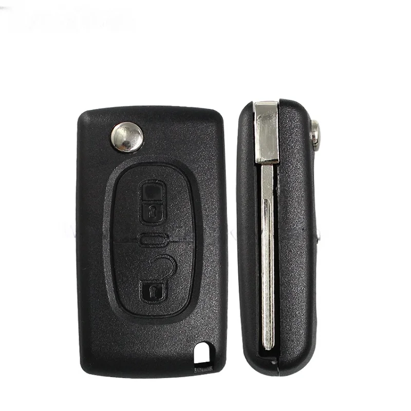

2pcs/lot 2 button Remote Car Key shell Fob Case For Peugeot 207 307 308 407 607 807 For Citroen C2 C3 C4 C5 C6 CE0523 CE0536