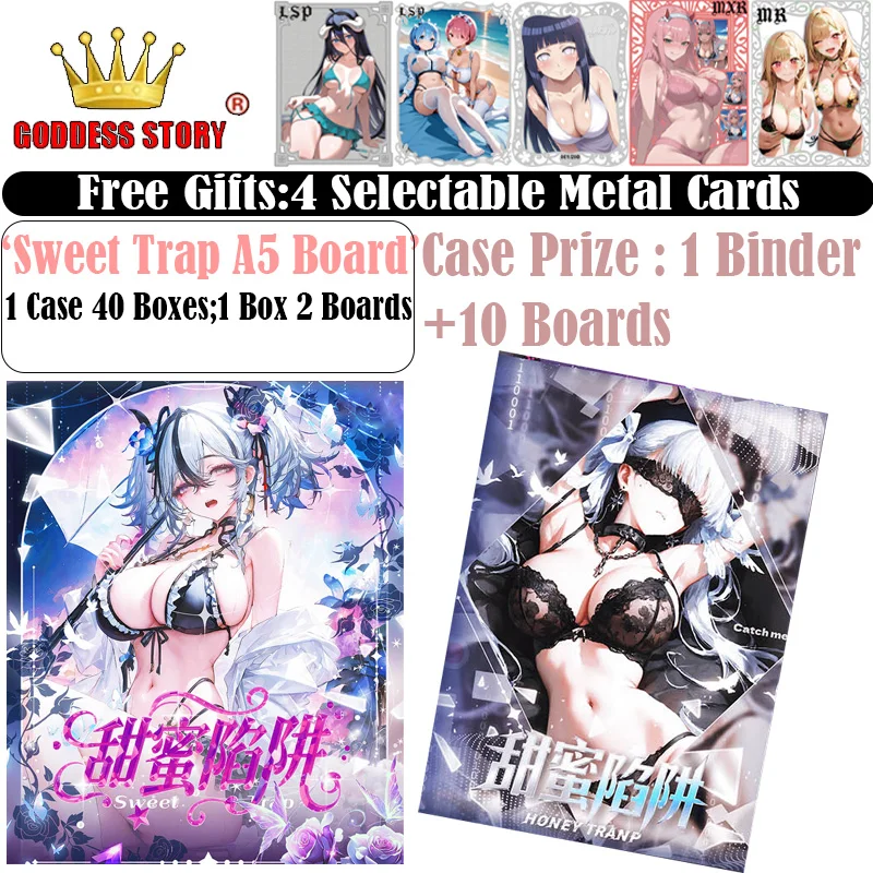 

New Sweet Trap A5 Board Goddess Story Collection Card Waifu Booster Box Trading CCG TCG Doujin Toy And Hobbies Gift
