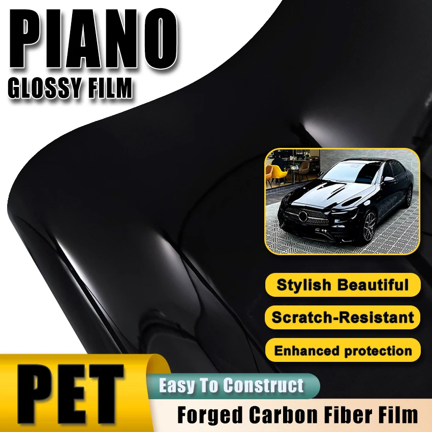 Super Glossy Piano Black Mirror Vinyl Wrap Film Self Adhesive Car Motorcycle Tuning Decal High Gloss Mirror Effect Sticker