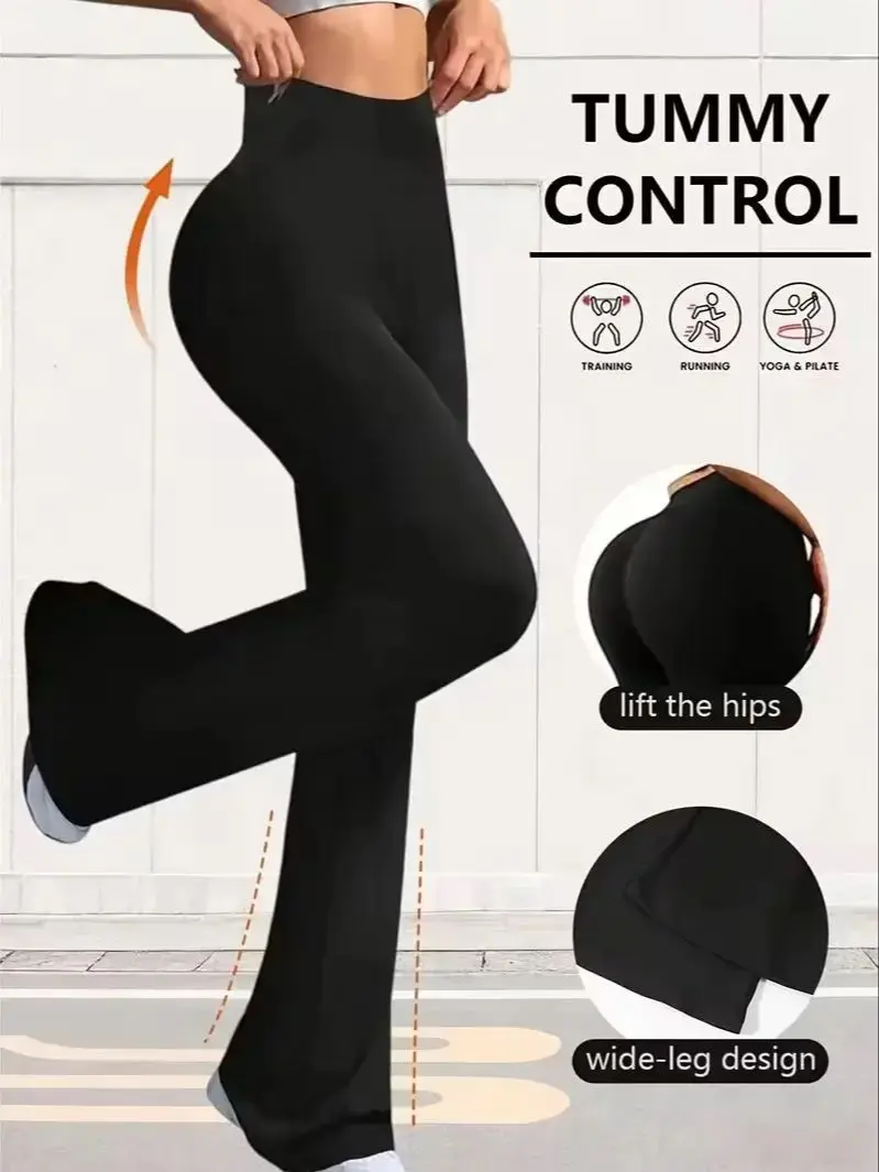 AliExpress NONE Ladies yoga leggings horn design high waist yoga pants suitable for fitness, sports, running, cycling, yoga and other sports