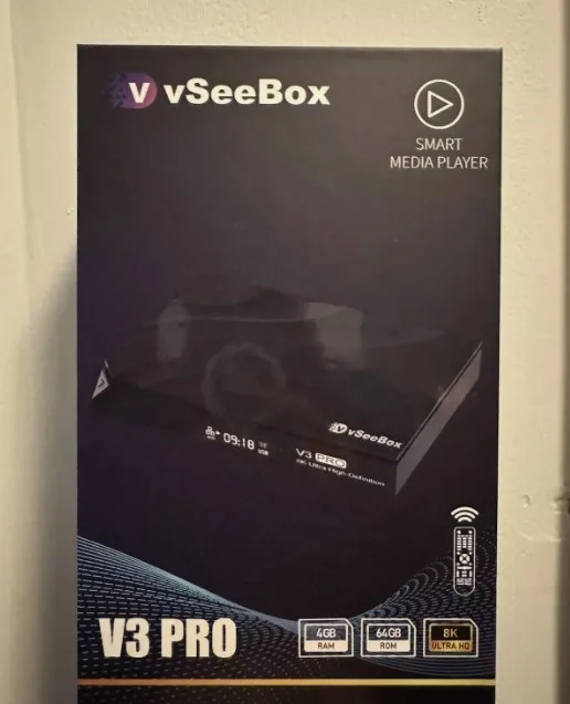 Pacote VSeeBox V3 Pro com controle de voz remoto, alta qualidade, mais recente, 2024