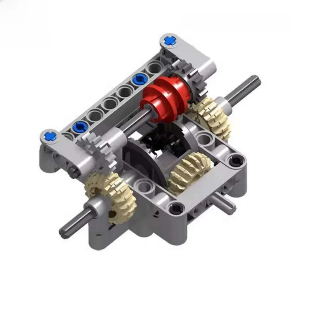MOC Center Differential Lock für Fahrzeuge mit Allradantrieb, Legoeds-kompatible Bausteine, Automodell-Verriegelungsdifferentiale