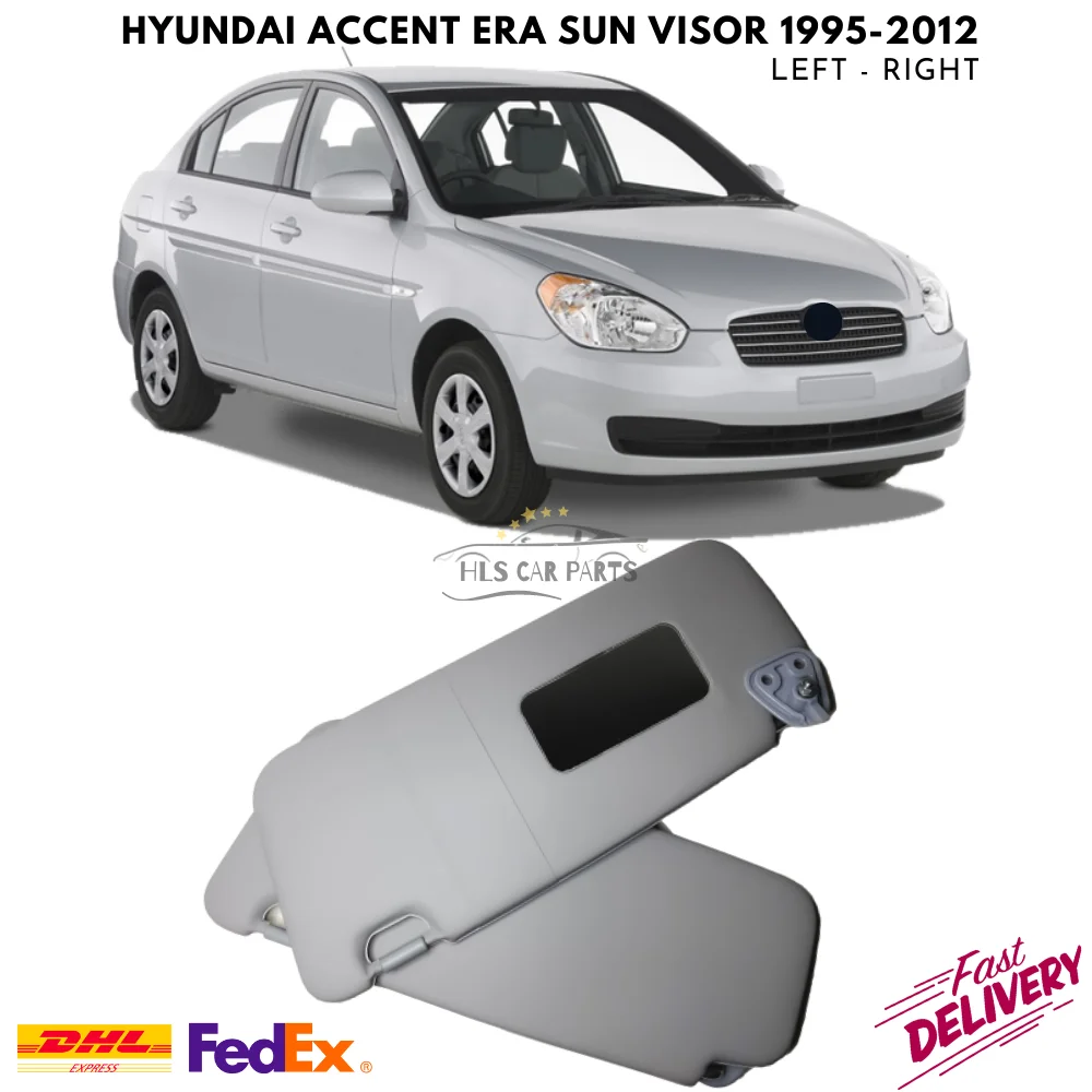 For Hyundai Accent Era Interior Sun Visor Protection 1995-2012 Left Right 2 Pcs Car Accessories Replacement Parts Trim