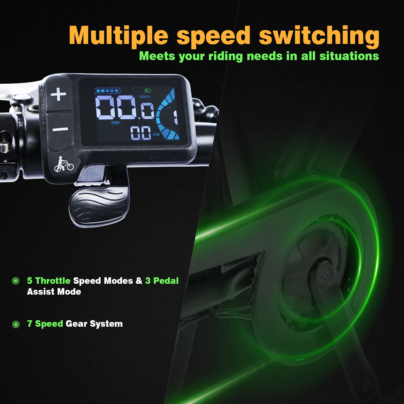 Bicicleta eléctrica para adultos SPATIAL SWIFT, batería de 48 V y 12 Ah, neumáticos de 29 pulgadas, bicicleta eléctrica urbana con cuadro bajo para facilitar el montaje, horquilla con suspensión, par de torsión de 40 Nm.