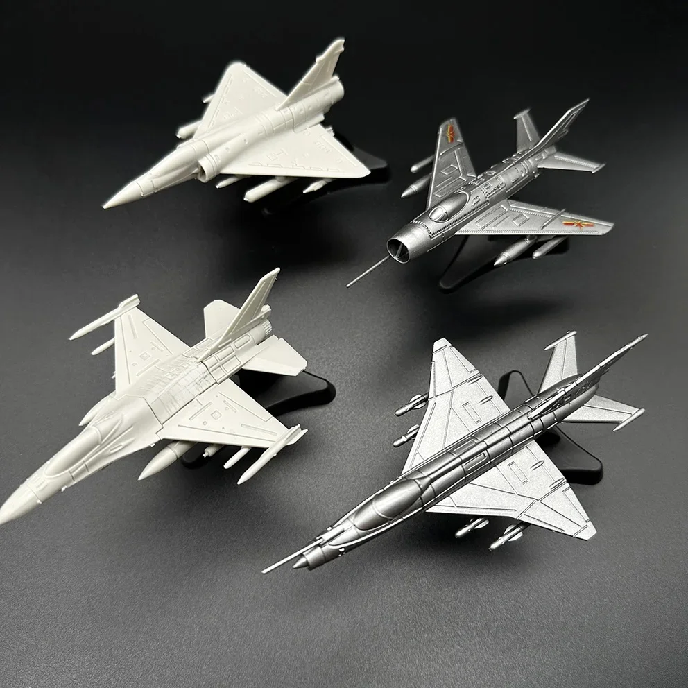 Modèle de chasse assemblé 4D F16 Jet J-6, modèle de Simulation, avion de Combat fantôme, jouet 1/144