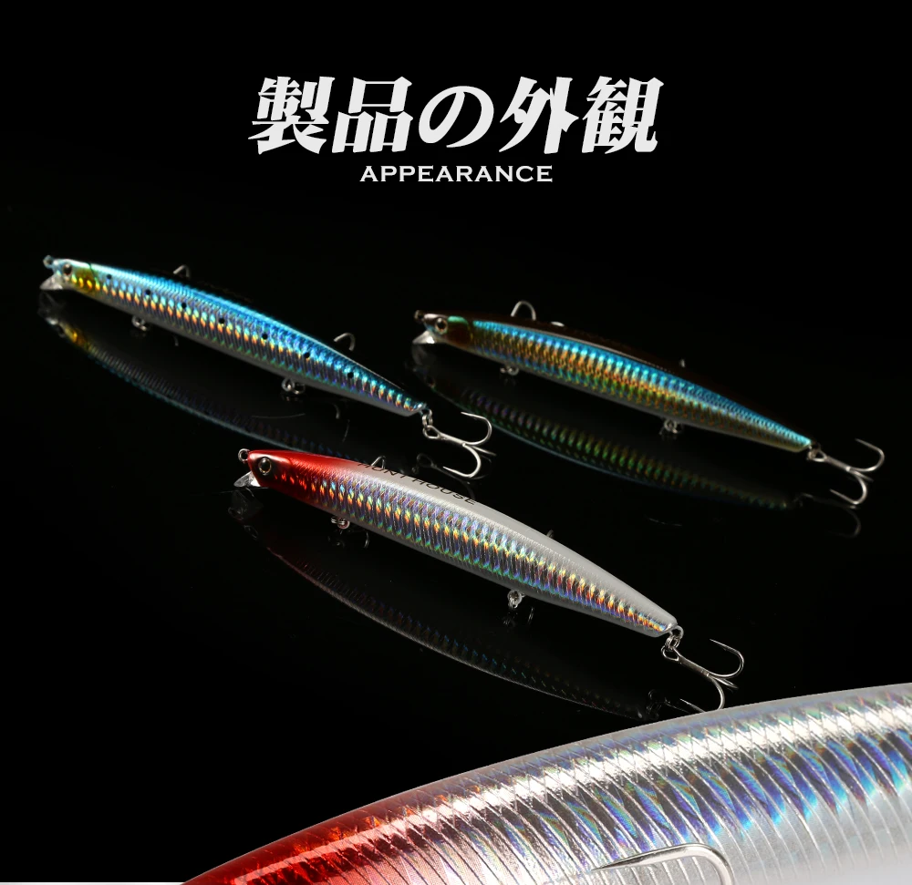 Hunthouse Minnow Angelköder, 135 mm/21 g, Balance-Casting-System, schwimmende Wobbler für Barsch, Hecht, Forelle, Fischgerät – Detail 8