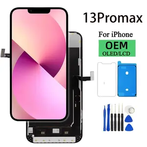 Bilashmart OLED Pantalla iphone 13Promax LCD Display Touch Screen Digitizer Assembly iPhone 13promax LCD Replacement A2484 A2641