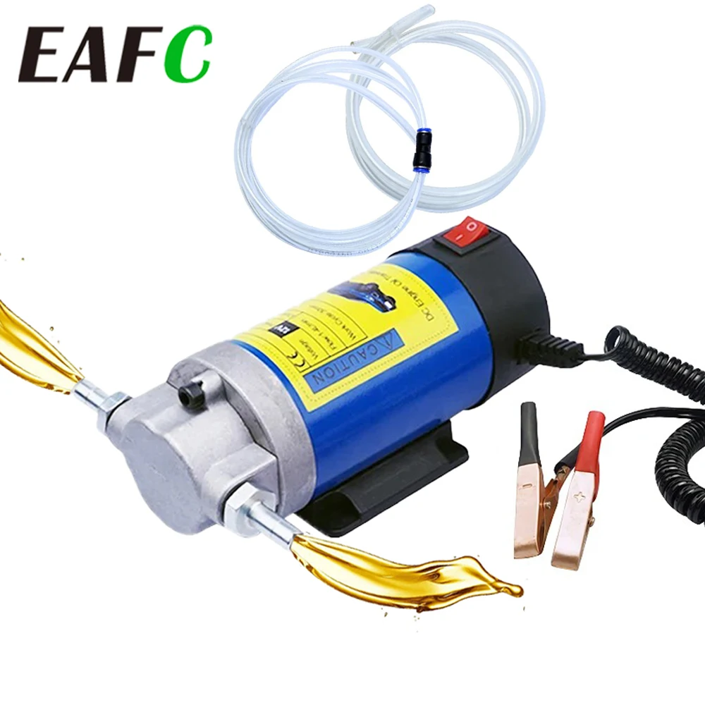 EAFC 12V/24V elektromos szívó-átadó szivattyú 100W 1-4L/perc olajátadó szivattyú motorolaj dízel extrakciós szivattyú