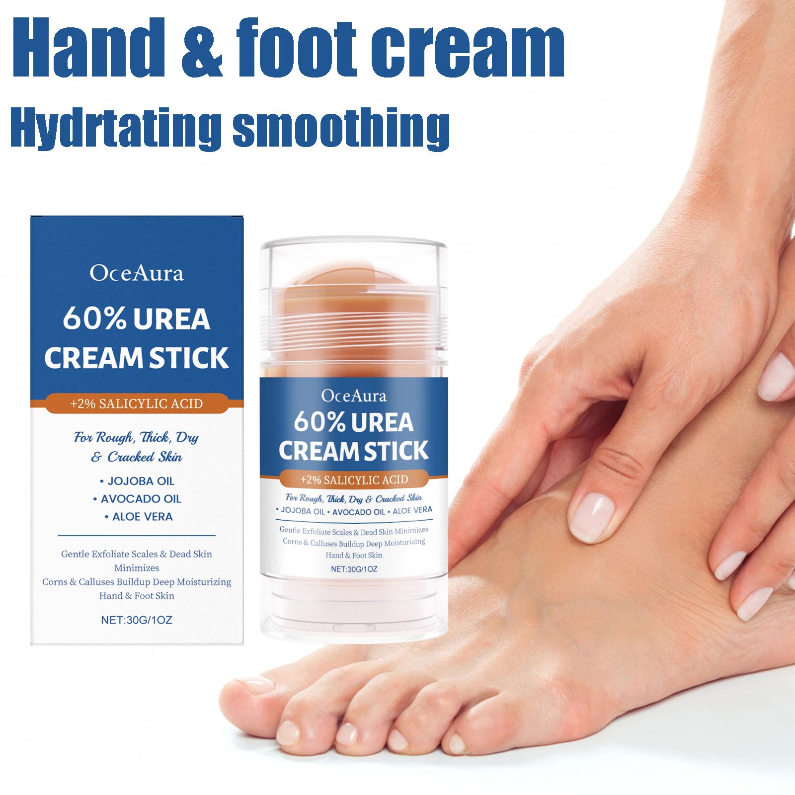 

30g Salicylic Acid Hand & Foot Cream Moisturizing Repair Cracked Skin Nourishing Smoothing Improve Skin Texture Body Cream Stick