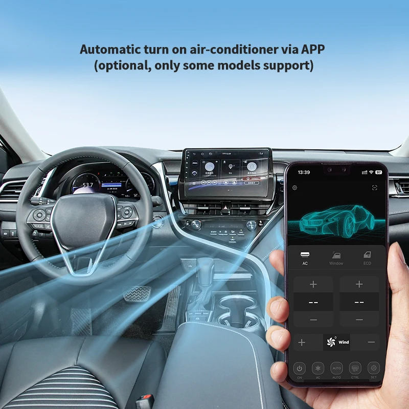 EASYGUARD Plug play Factory Key Remote Starter With 4G LTE smartphone APP For Toyota 17-22 Corolla Levin Allion With OEM Button