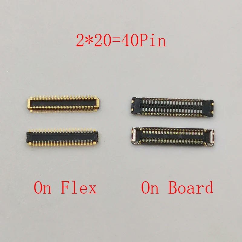 2Pcs 40pin LCD Display FPC Connector For Huawei Enjoy 8 Plus/Y9 2018/7S/7X/P Smart 2018/Holly 4 Plus Screen Flex Plug On Board