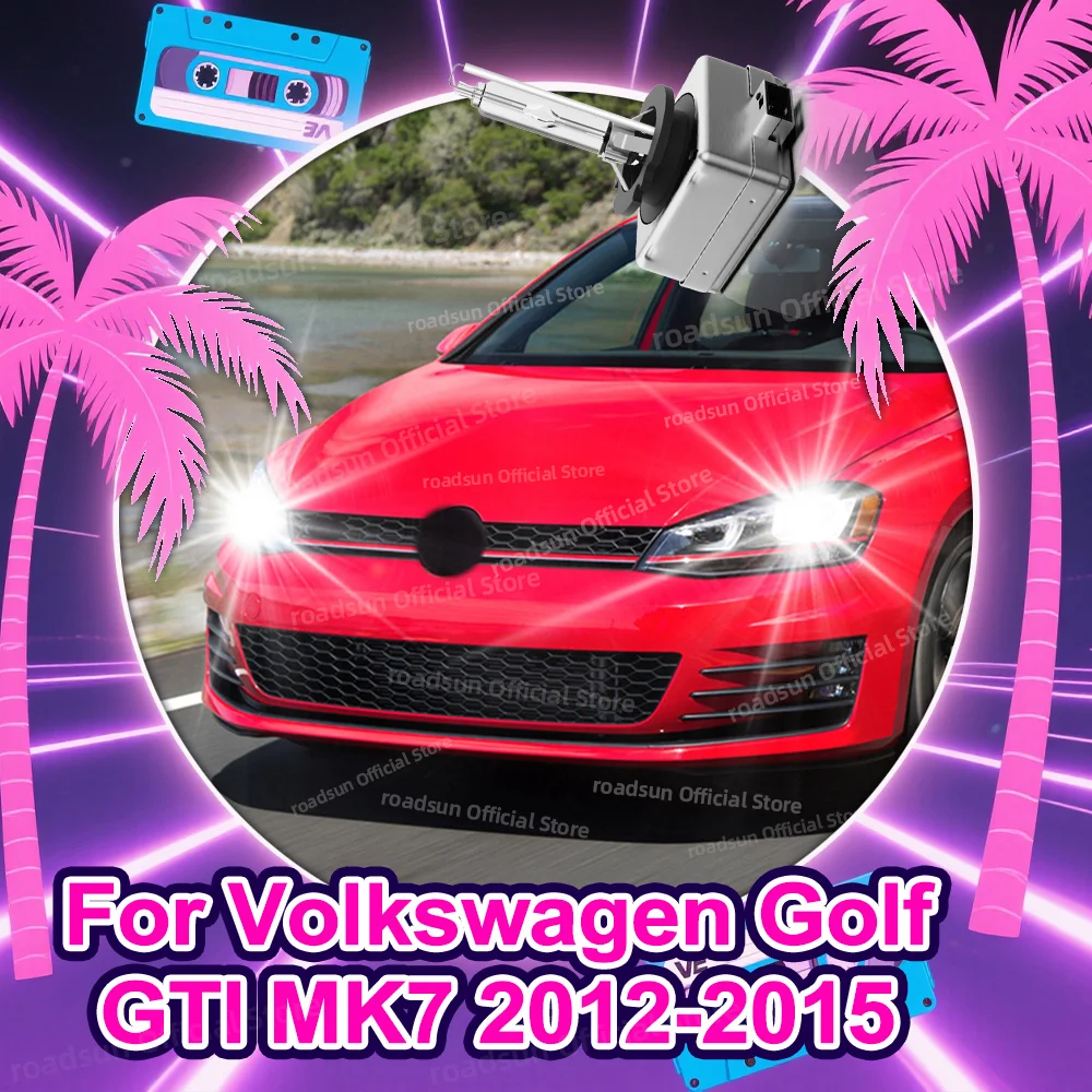 

D3S Xenon HID Bulb Replacement Upgrade Lamp 35W Headlight for Volkswagen Golf GTI MK7 2012 2013 2014 2015