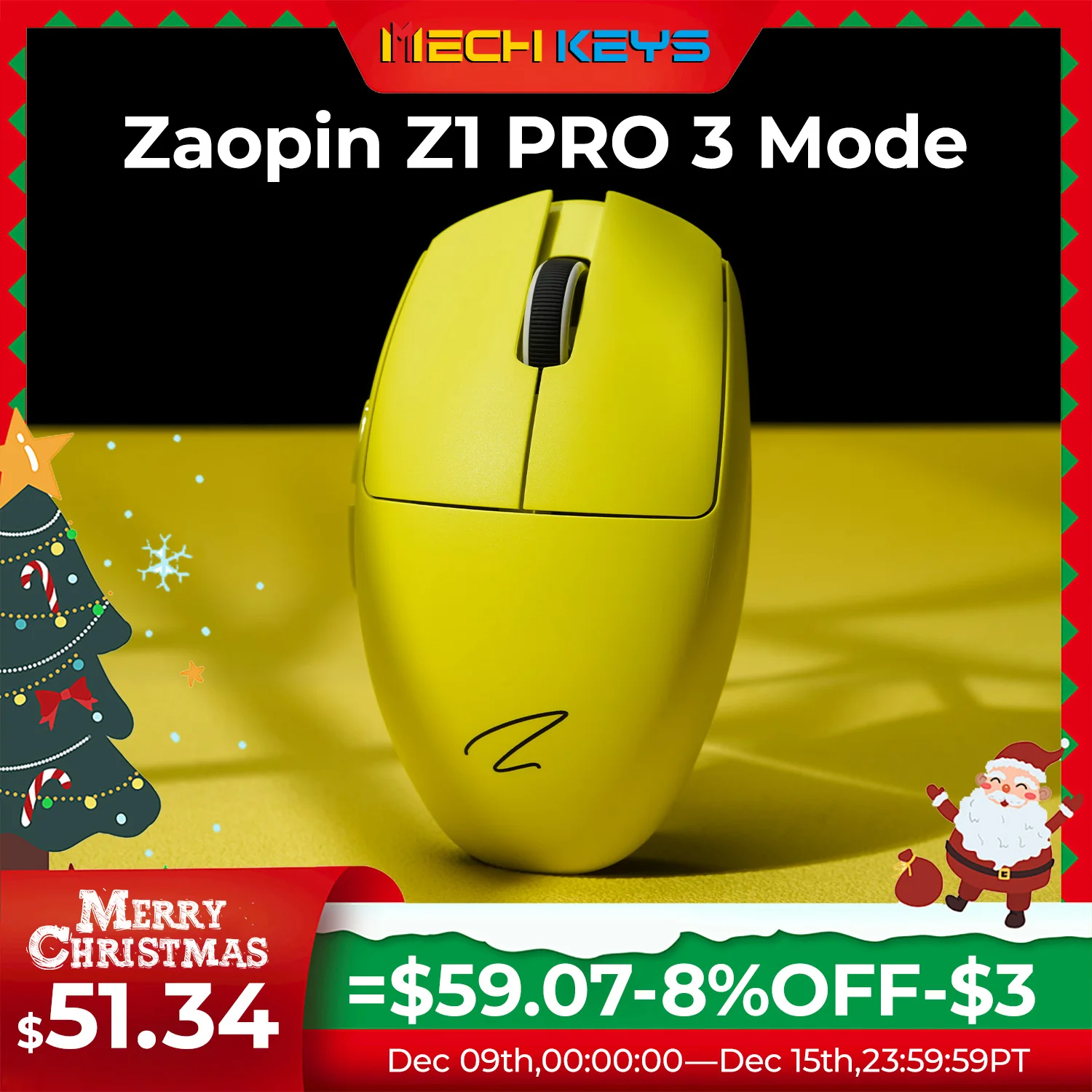 Zaopin Z1 PRO 3 Mode 4K PAW3395 2024 Gaming Wireless Mouse Bluetooth 2.4G 26000 DPI 650IPS Mice Suitable For Small Medium Hands