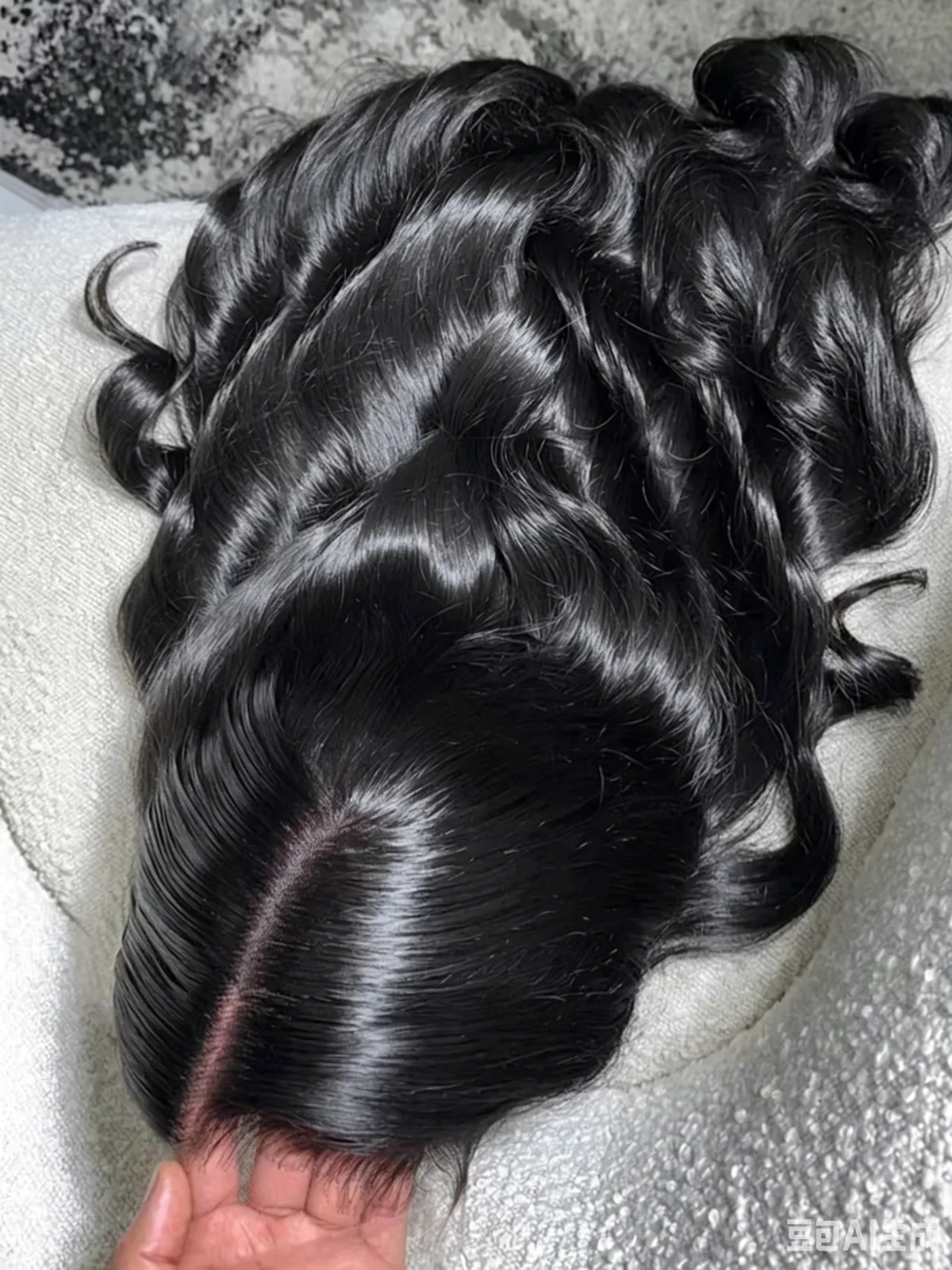 24 Inch Women's Body Wave Lace Front Wig Human Hair 13x4 Natural Black Breathable Transparent Lace Wig