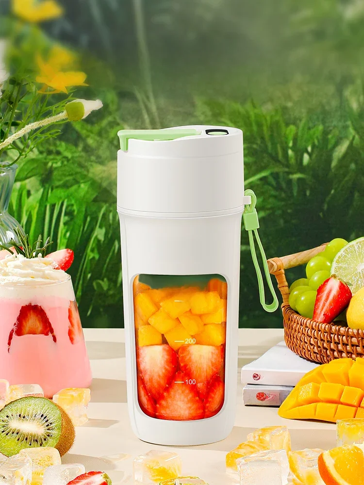 Portable Electric Juice Extractor Household Multi Function 10 Blades Mini Juice Cup Mixing Smoothies Auxiliary Food for Kitchen