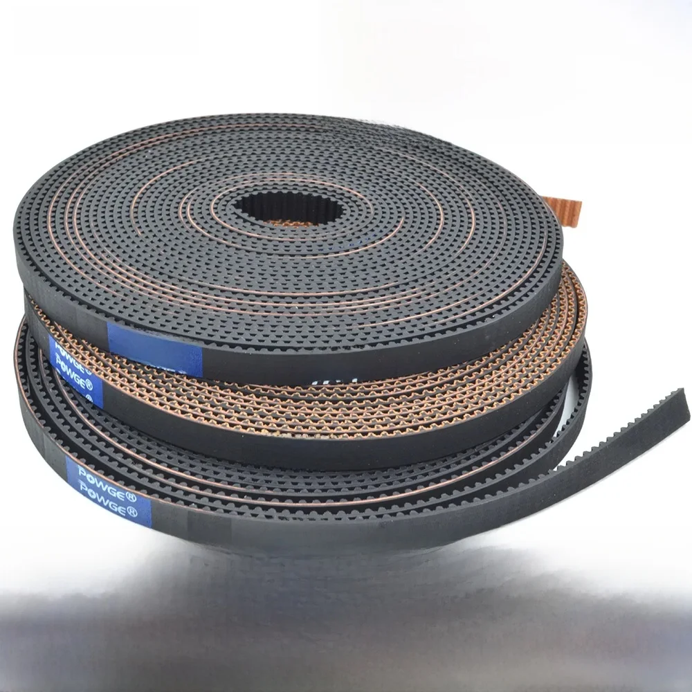 POWGE 5Meters GT 2GT Otwarty pasek rozrządu Szerokość 6mm 9mm RF EPDM Guma Samll Backlash wibracje o niskim poziomie pyłu VORON Creality 3D Printer — zdjęcie 2