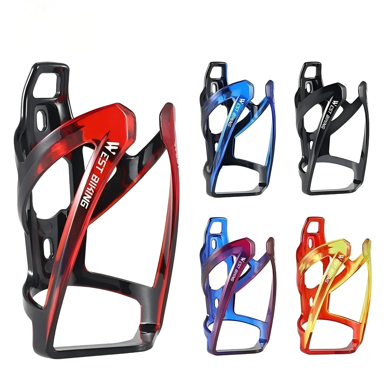 AliExpress Bicycle Water Bottle Cage Colorful Gradient Cycling Bottle Holder Ultralight MTB Road Bike Water Bottle Bracket