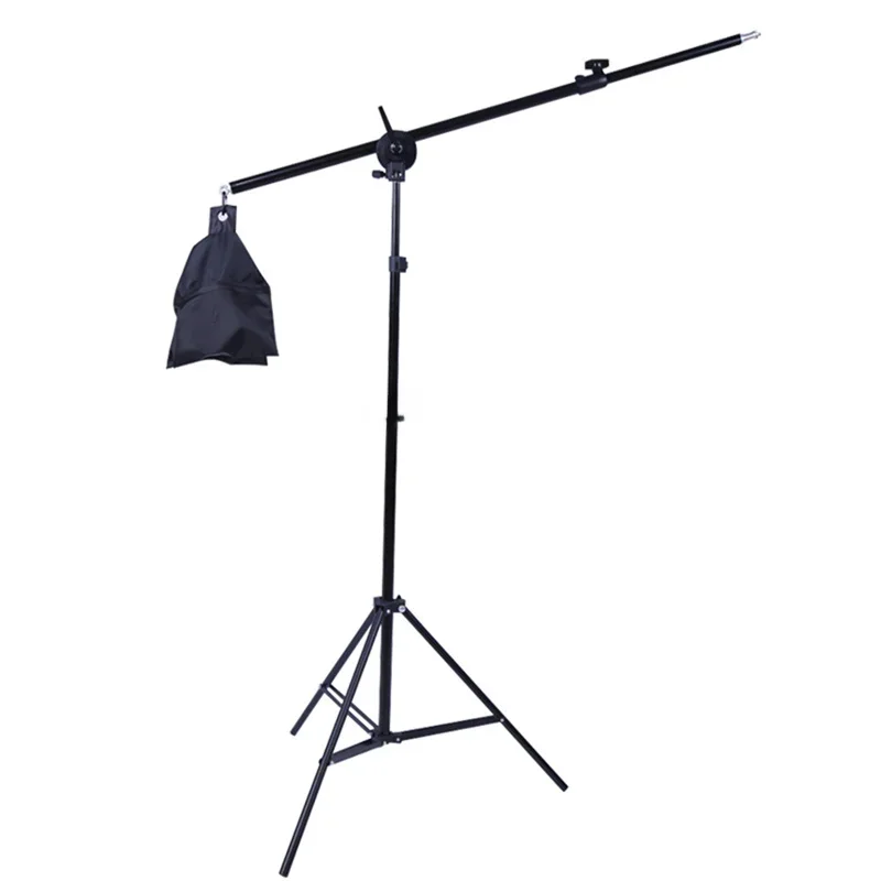 Trépied pour Softbox, support de lumière pour Studio Photo 2M avec bras de flèche de 1.4M, sac de sable Flexible, support d'éclairage, photographie, Flash de téléphone