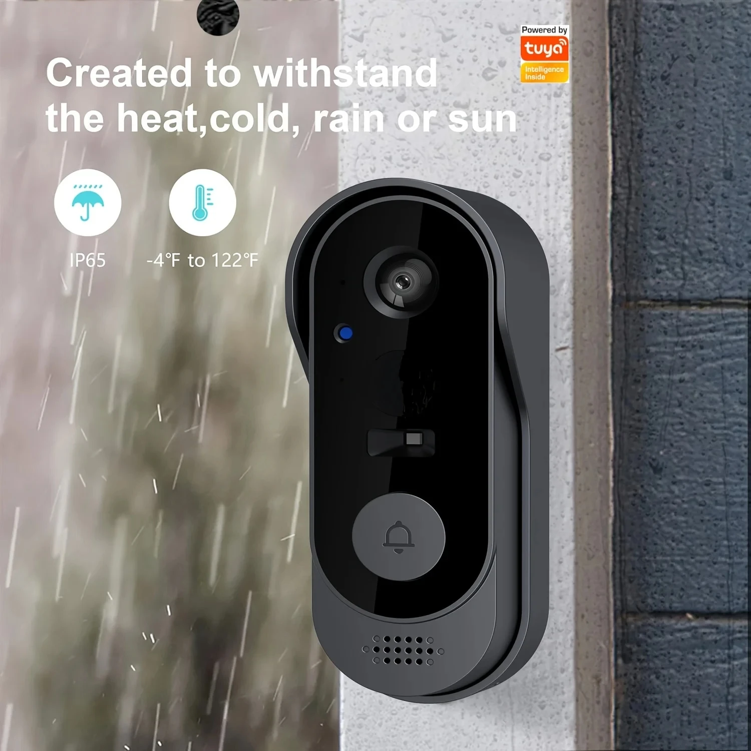 Tuya Doorbell With Camera Wireless Bundle Video Doorbell WIFI HD Outdoor Phone Door Bell Camera Security Video Intercom IR Nigh