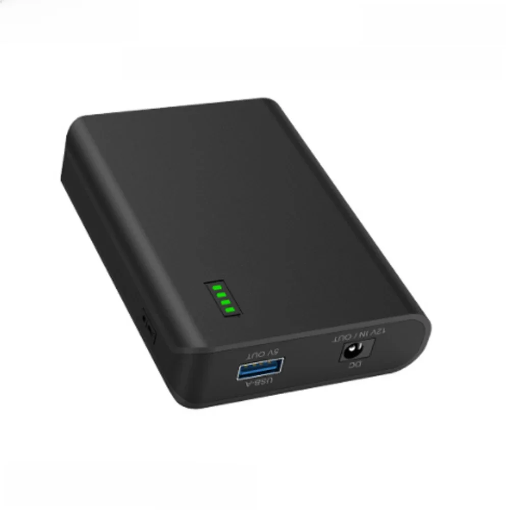 Real capacity DC 5V 12v Backup battery 6000mAh/7800mAh/10050mAh Lithium Li ion Battery pack Mobile power With 5521 cable charger