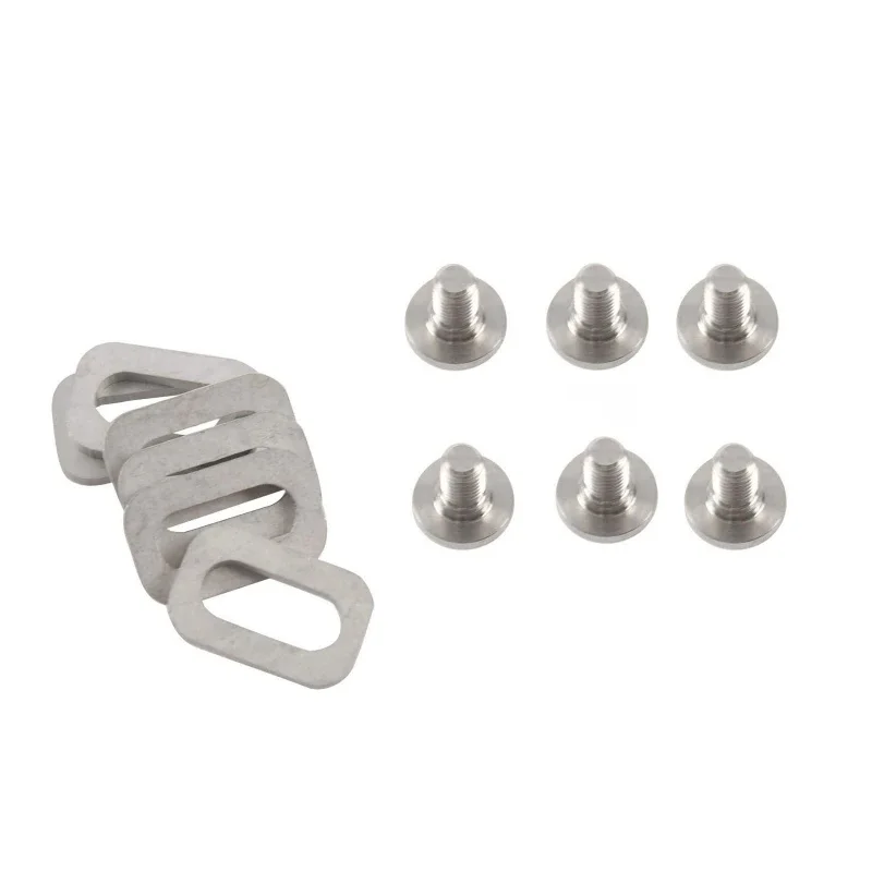 AliExpress GIYO 6 Pcs for Titanium Alloy Pedal Cleats Bolts Spacer Self-locking Pedals Bolts Screws Set for LOOK KEO Bicycle Mountain Bi