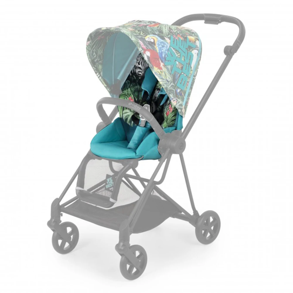 Stroller Seat Cushion For Cybex Mios 2 Seat Pack With Belt (Different Buckle For Mios 3 ) Headrest DIY Baby Buggy Accesories