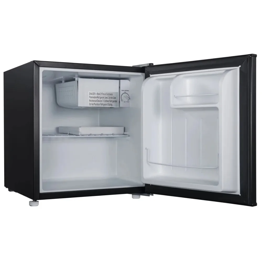 2023 New Galanz 1.7 Cu Ft Single Door Mini Fridge, Black