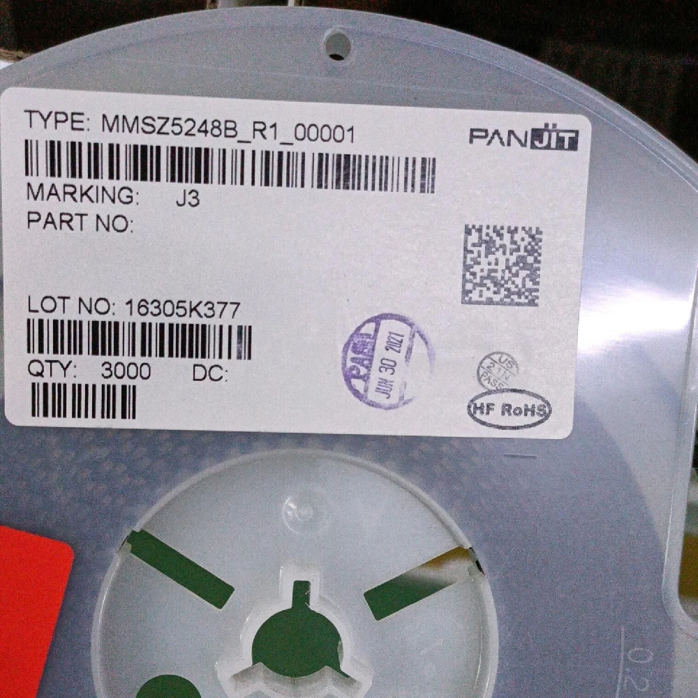 (50 шт.) MMSZ5248B SOD-123 MMSZ5248 500 МВт, розетка для поверхностного монтажа серии SOD123 (маркировка J3)