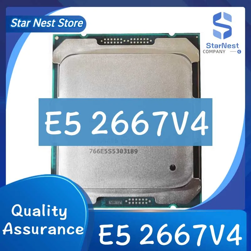 

1PCS/Xeon E5 2667 V4 2667V4 3.2GHz 8-Core 16-Thread Processor L3=25M 135W LGA 2011-3 CPU