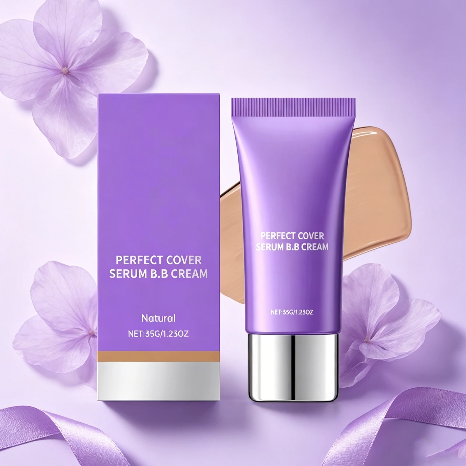 AMZ 35g Natural Moisturizing Essence BB Cream Light Moisturizing Matte Clear Oily Dry Skin for Portable Essence BB Cream