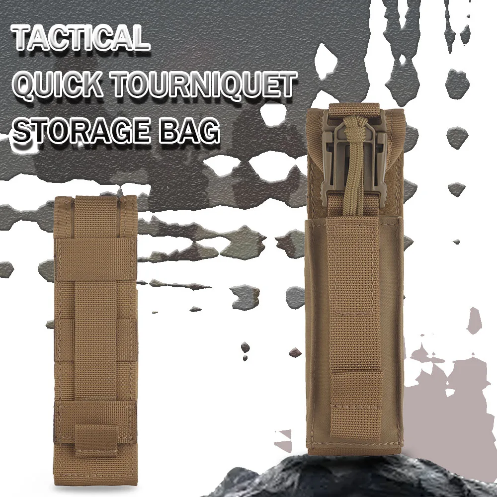 

Tactical Quick Release Tourniquet Trauma Pouch Molle Nylon First-aid Kit for Airsoft Vest Plate Carrier Chest Rig Waist Bag