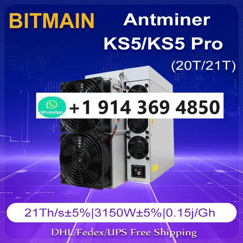 AMAZING OFFER!! NEW Bitmain   Antminer KS5 Pro (21Th)