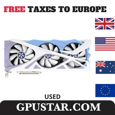중고 Yeston RX 7700XT 12G D6, RX 7800XT 16G D6 그래픽 카드, 게임용 GPU 비디오