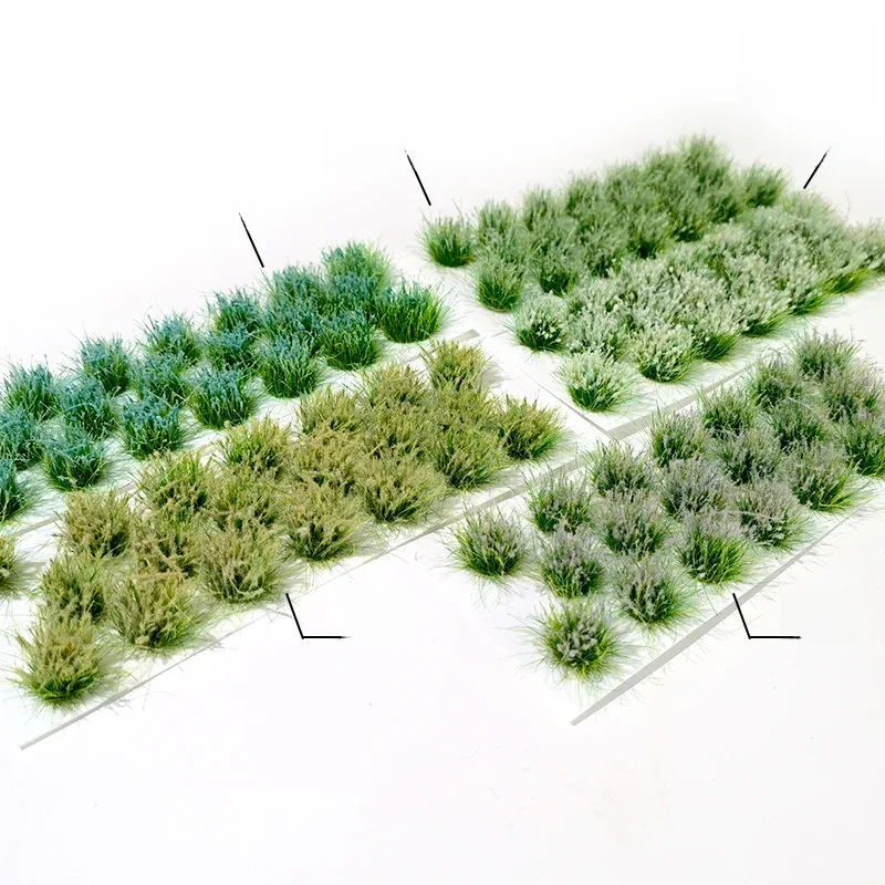 Höhe 12mm DIY Gras Cluster Modellbau Sand Tisch Garten Szene Layout Materialien Diorama Kits 1Box