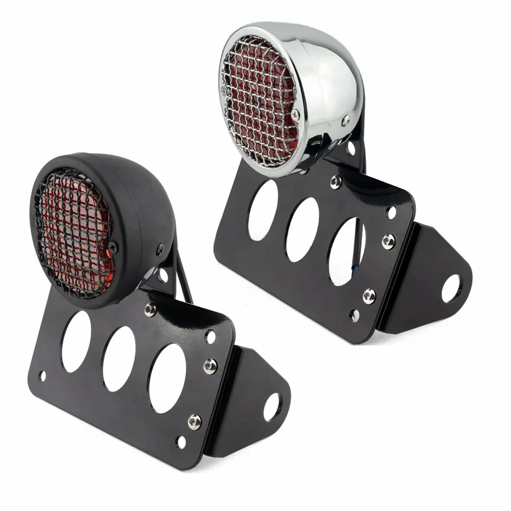 Uniwersalne tylne światło LED do montażu bocznego motocykla 12 V z uchwytem na tablicę rejestracyjną dla Harley Bobber Yamaha Honda Suzuki — zdjęcie 2