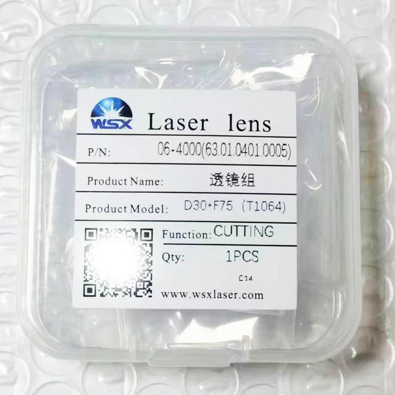 WSX Original Fiber Laser Auto Focus Collimating Lens D30 F75 100 125 150mm for WSX Laser Head Spare Part KC13 KC15 NC30 NC30G