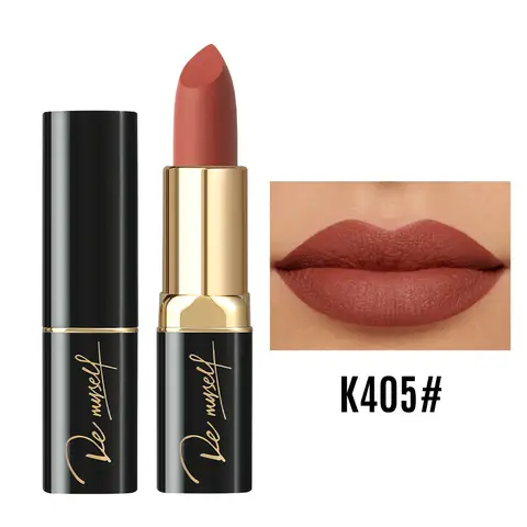 Lápiz Labial Mate de la Serie Nude, Resistente al Agua y al Sudor, de Larga Duración, Maquillaje Labial con Pigmento Rico, Color Labial Natural, Cosméticos Labiales para Citas Diarias