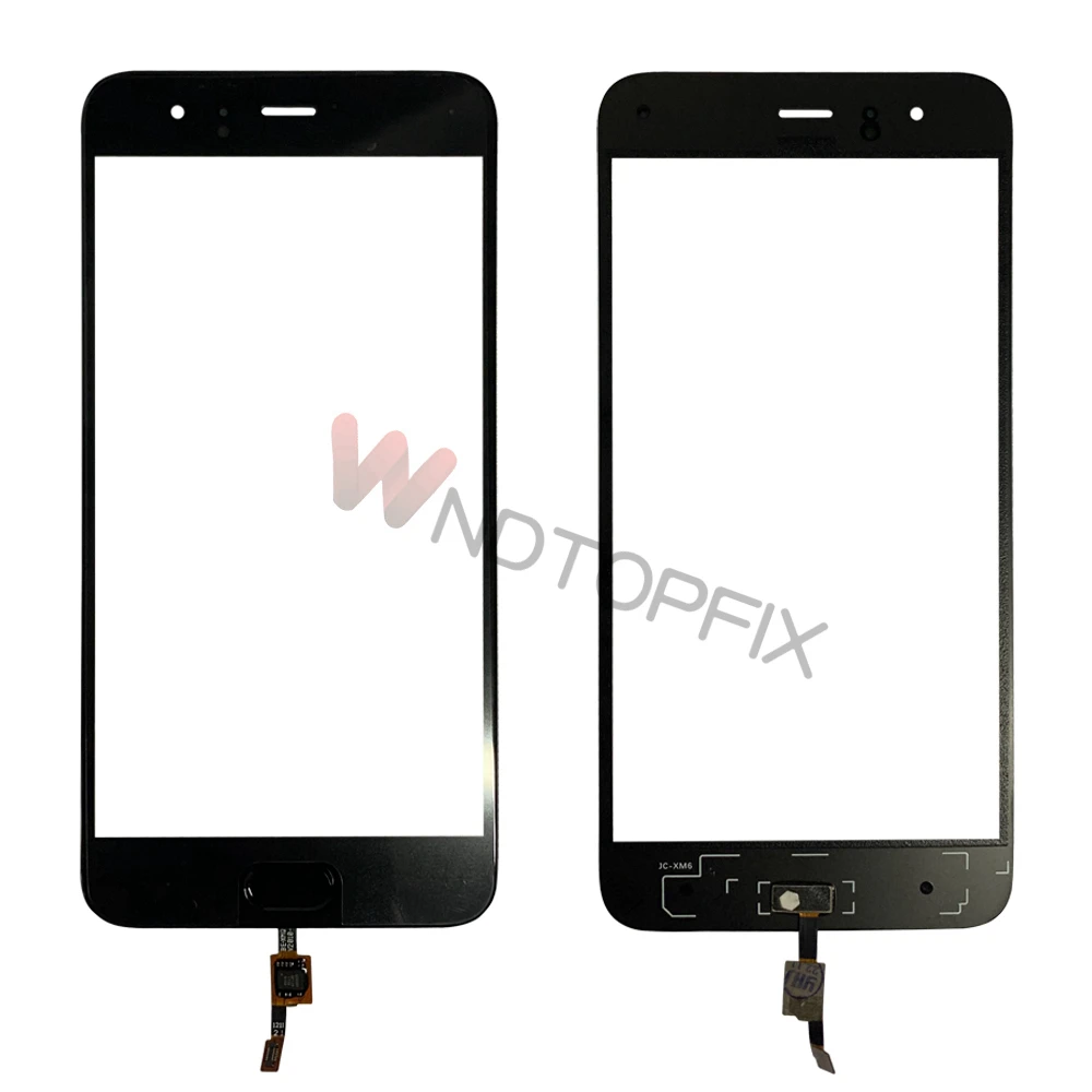 Outer Glass For Xiaomi Mi 6 Front Glass Outer Glass LCD Outer Panel Glass Replace For Mi 6 Touch Screen With Fingerprint Sensor