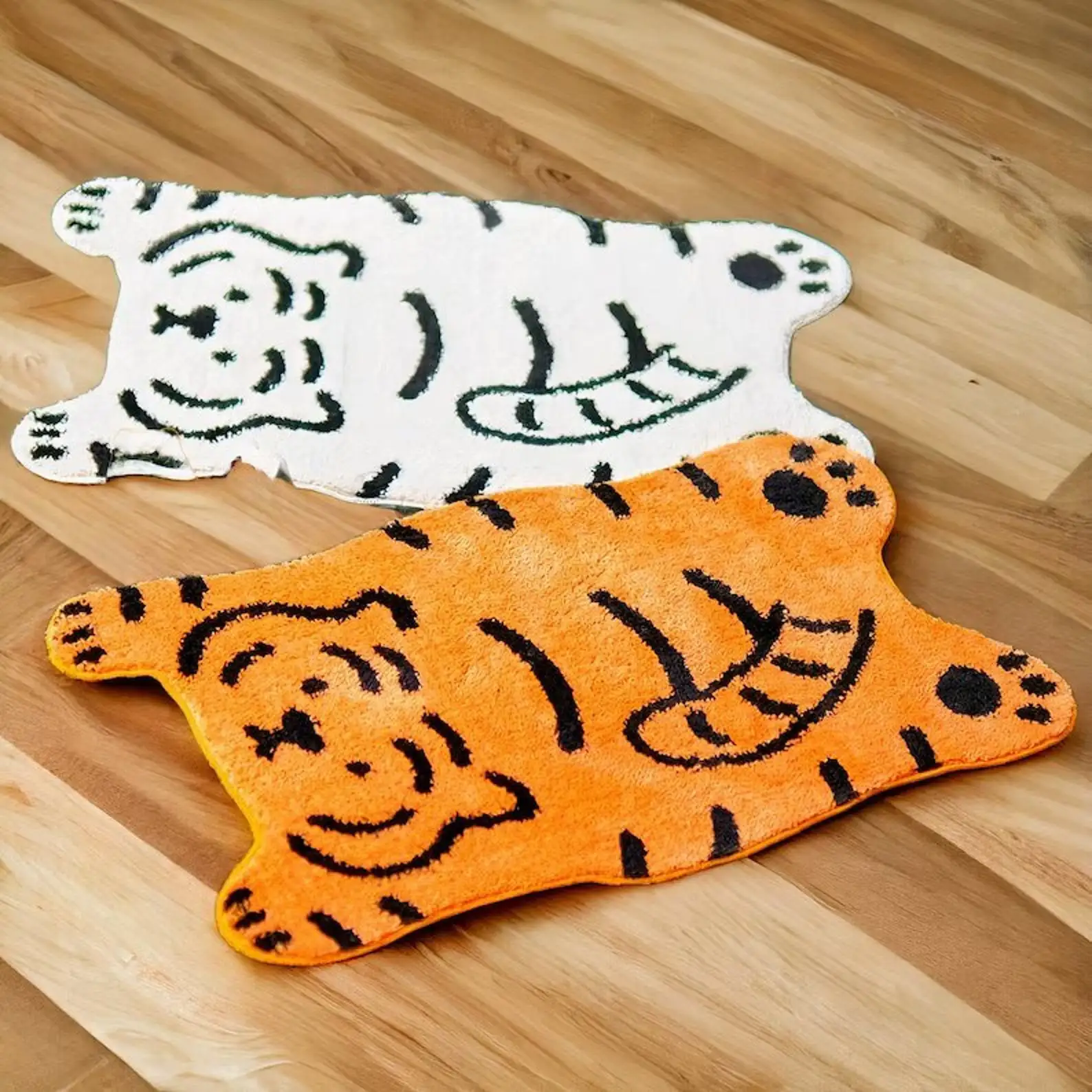 

Cartoon Tiger Rug Feral Cat Soft Mat Anti Slip Home Decor Kids Room Bedroom Gift Rug Whimsical Quirky Enchanting Vibrant Carpet