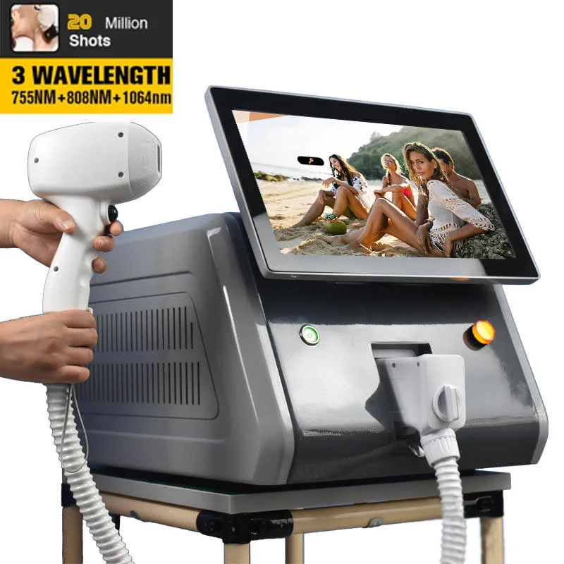 Professional 6 languages Skin Beauty 808 755 1064 Skin Rejuvenation Hair removal machine