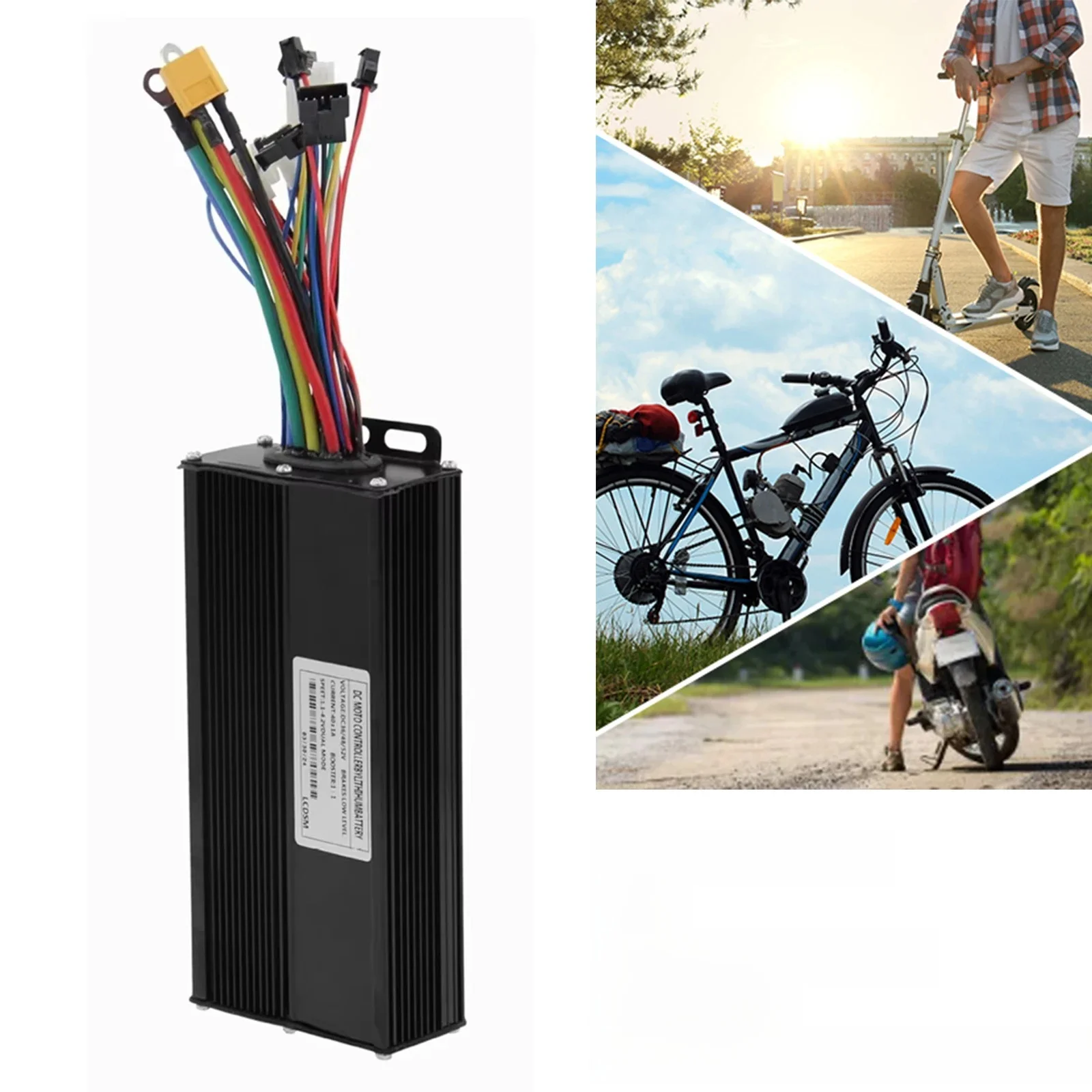 AliExpress NONE 36/48V 52V E-Bicycle Controller 40A 1500/2000W Sine Wave Three Mode Brushless Controller for Electric Bicycle Tricycle E-Scooter