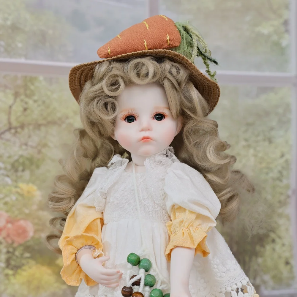 Cloveray 13-дюймовая керамическая реалистичная толстая фарфоровая кукла для всего тела, супер милая ретро-керамическая кукла, платье, съемный художественный подарок