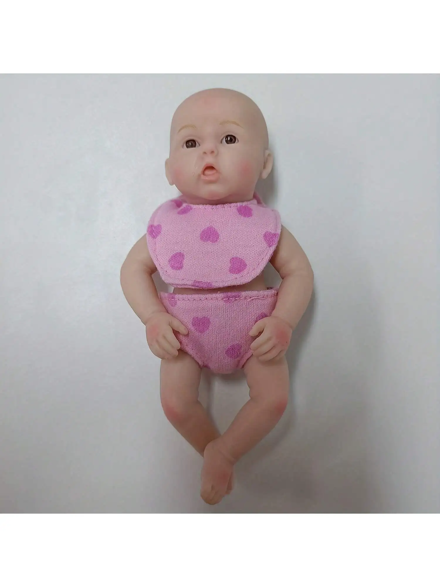 6 polegada realista reborn bebê bonecas silicone corpo inteiro, vida real bonecas do bebê dormindo corpo macio bonecas do bebê recém-nascido