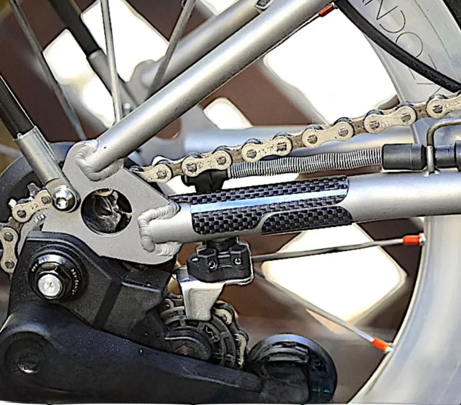 AliExpress NONE Protector for Brompton Folding Bike  Carbon Fiber Chain Stay Guard Rear Triangle Frame Protector Sticker Bike Accessories