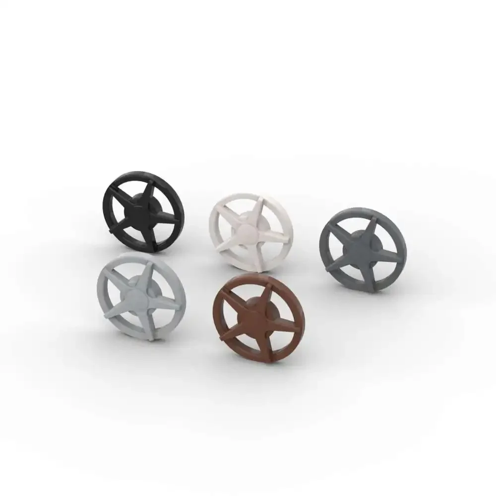 MOC 10 pièces 18978a couverture de roue 5 rayons blocs de construction Kit pour roue 18976 18978 briques éducatives bricolage jouet enfants cadeau d'anniversaire